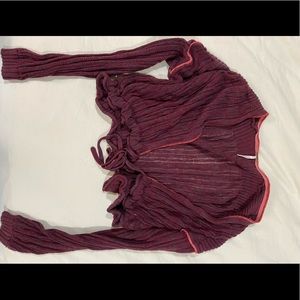 Free people cropped cardigan.